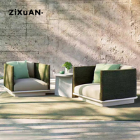 Meubles de patio d'hôtel, mobilier de luxe pour balcon extérieur, bistrot, piscine, chaise en aluminium imperméable, café, jardin, canapés modernes pour restaurant