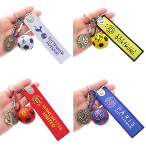 Ensemble de porte-clés mignons avec logo d'équipe de football pour Madrid, Inter Milan, <span class=keywords><strong>Chelsea</strong></span>, Al-Nassr et AC Milan - Breloque de sac en plastique - Product Image 2