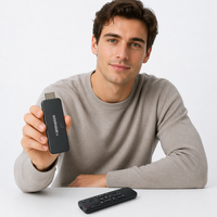 Sumavision OTT 2GB+16GB WiFi6 Quad Core 4K ARM Cortex A55 Android 15 TV Stick HDR H265 BT Control por Voz con Control Remoto y 1 Año de Garantía