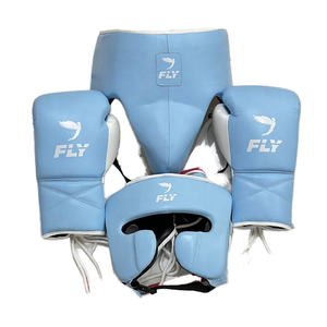 Guantes de Boxeo de Cuero Fly Pro de Alta Calidad y Protector Inguinal para Adultos - Conjunto Personalizado para Entrenamiento y Sparring de Boxeo - Product Image 1
