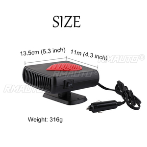 NUEVO Calentador de Coche de 500W 12/24V, Calentador Eléctrico para Descongelar y Desempañar Vidrios, Máquina de Calefacción para RV, Autocaravanas, Remolques, Camiones, Barcos - Product Image 6