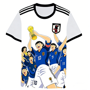 Camiseta de Fútbol de Alta Calidad con Diseño de Anime Japonés, Transferencia Térmica Digital, 100% Polímero Soldado - Product Image 4