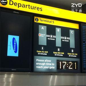 Tótem Independiente con Guía <span class=keywords><strong>de</strong></span> Control <span class=keywords><strong>de</strong></span> Inmigración y Inspección <span class=keywords><strong>de</strong></span> <span class=keywords><strong>Salida</strong></span>, con Pictogramas Universales para Salas <span class=keywords><strong>de</strong></span> Aeropuerto - Product Image 1