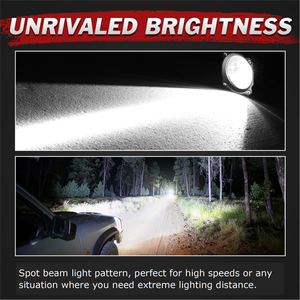 แสงสีขาว2.6นิ้ว2ชิ้น54W พื้นผิวลำแสงแคบติดตั้งบนพื้นผิวไฟ LED ทำงานขับรถทรงลูกบาศก์ - Product Image 5