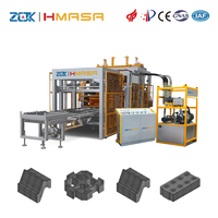 Machine de moulage de blocs de béton hydraulique intelligente QTY12-15, grande capacité de production pour la fabrication de briques creuses et de pavés