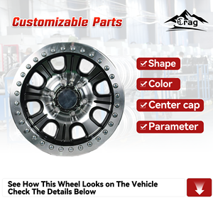 Özel GERÇEK BEADLOCK ALAŞIMLI JANT Off-road 18 20 22 24 <span class=keywords><strong>26</strong></span> 28 İnç Jantlar TOYOTA LC70 LC75 HJ60 LC80 ve NISSAN Y60 Y61 için dövülmüş - Product Image 6