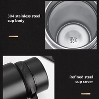 Taza térmica aislada de acero inoxidable de 1L con tapa a prueba de fugas Apertura de un toque Aislamiento al vacío de doble pared Mantiene las bebidas