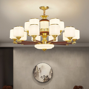 Zhongshan Lighting New Chinese Style Chandelier Multi Head <b>Led</b> <b>Light</b> For Living Room Dining Room Home Decor Round Ceiling Lamp - Product Image 1