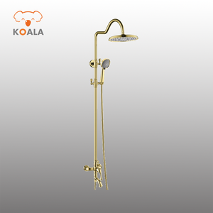 Viereckiger chromer goldener Öl-Rubber verdeckter Regenduschartikel - Product Image 3
