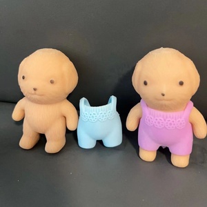 Giocattolo Antistress in Plastica a Forma di Cane Teddy, Bambola con Naso Piccolo, Giocattolo Cinese per Alleviare lo Stress - Product Image 4