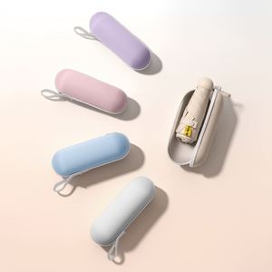 Promotion Uv Protection Pocket Five-Folding Simple New Style Mini Small and Convenient Ultralight Capsule <b>Umbrella</b> With Logo - Product Image 4