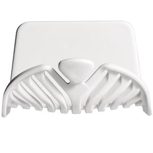 Jabonera de pared para baño, soporte de plástico sin perforaciones con drenaje de agua - Product Image 1