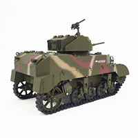 COOLBANK 1/16 ölçekli İkinci dünya savaşı Stuart işık tankı abd ordusu M5A1 Metal tabanca varil RC tankı modeli DIY hobi ve hediye için serin askeri oyuncaklar