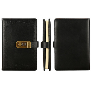 A5 Retro PU Bìa Máy Tính Xách Tay Dày Cuốn Sách Nhật Ký Với Mật Khẩu Khóa Với Bút Máy Tính Xách Tay Bộ Quà Tặng - Product Image 3