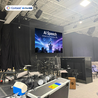 Écran LED d'affichage extérieur Canbest P2.6 P3.91 500*500mm, location, 5m x 3m, incurvé, étanche, mur vidéo LED 3.91mm pour scène de concert