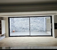 Suministro Directo de Fábrica: Puerta Exterior de Vidrio Impermeable con Manija Grande, de Perfil Bajo, Sin Barreras, Ideal para Familias, de Alta Resistencia
