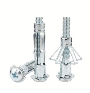 Zinc Alloy Self Drilling Drywall Wall Anchor Self Drilling Drywall Metal Anchors Zinc Alloy Fixing <b>Screw</b> Drywall Anchors - Product Image 1