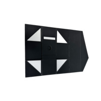 Caja de Vino Magnética Plegable Negra de Lujo Personalizada al por Mayor con Grabado para Empaque de Vodka y Refrescos, Empaque de Cartón