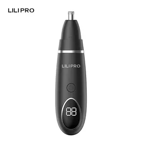 Rechargeable Waterproof Rotary Blade Painless Facial Ear and Nose Hair Trimmer