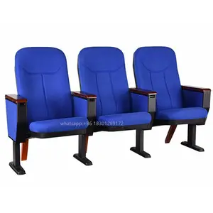 강당 의자 행 경기장 좌석 제조 업체 사용자 정의 쓰기 보드 좌석 단단한 나무 접는 극장 의자 회의