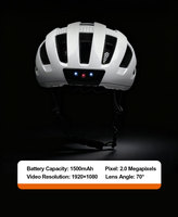 Casque de vélo haut de gamme avec caméra HD Capturez les trajets Respirant Bon ajustement Casque de vélo personnalisé Casque de vélo avec lumière