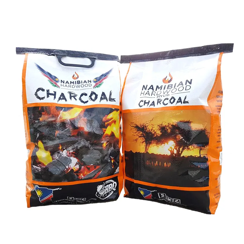 5kg de Carvão Vegetal da Folhosa da namíbia Baixo Os Preços do Carvão Vegetal da Folhosa Para Compradores do Carvão Vegetal da Folhosa