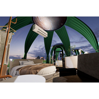 Chambre à bulles détachable ciel étoilé tentes d'hôtel de luxe vert Mini PC Dômes de glamping Star View Dome House for Bathroom Application