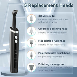 Kit per lucidare i denti elettrici 5 smacchiatori interdentali di ricambio per l'igiene orale multiuso per ridurre la macchina per pulire i denti - Product Image 2