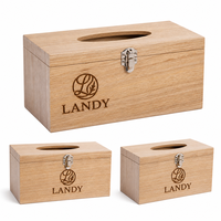 Boîte à mouchoirs en bois personnalisée, porte-serviettes en bois pour la maison, l'hôtel, le bureau, la salle de bain, vente en gros OEM