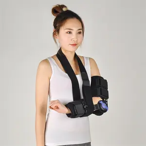 Dukungan fiksasi ortopedi sendi siku kustom dengan pegangan pelindung fraktur lengan yang dapat disesuaikan