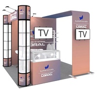 10x10ft personnalisé outil gratuit pliant spirale tour affichage Promotion comptoir salon stand Expo Stand