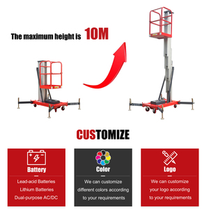 Low Price Single Mast Aluminum Alloy Hydraulic Aerial <strong>Work</strong> Vertical Mast Lift <strong>Platform</strong> 6m 8m 10m Lifting <strong>Height</strong> - Product Image 2