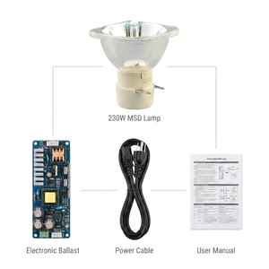 Bombilla de Lámpara de Haz Móvil 7R de 230W con Balastro Compatible KAYN 230A, Piezas de Repuesto para Luz de Escenario - Product Image 2