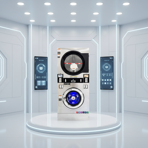 เครื่องซักผ้าอุตสาหกรรมแบบ<span class=keywords><strong>หยอด</strong></span><span class=keywords><strong>เหรียญ</strong></span> สแตนเลส ประสิทธิภาพสูง พร้อมเครื่อง<span class=keywords><strong>อบ</strong></span>ผ้า - Product Image 2