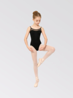 Tutu de danse de haute qualité, écologique, en velours noir à paillettes, en maille rigide rouge, en spandex/nylon, pour filles et enfants