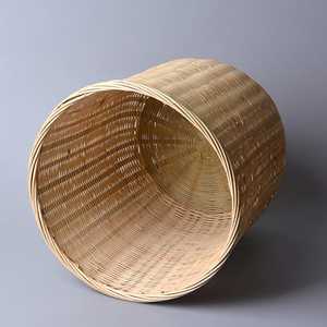 Handmade Woven Bamboo Basket <b>Backpack</b> Eco Friendly Harvest Carrier Natural Rattan Storage <b>Backpack</b> Supplier - Product Image 3