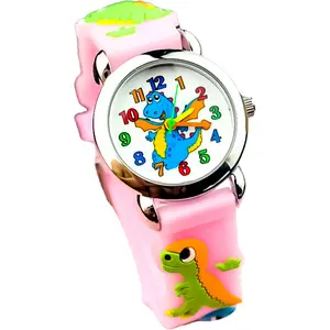 子供用時計3D漫画恐竜時計キッズカジュアルボーイズスポーツクォーツ時計格安腕時計卸売学生時計