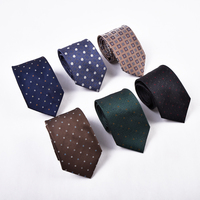 Cravates classiques pour hommes en polyester à motif géométrique micro-piqué, jacquard haute densité multicolore, pour affaires, mariages, fêtes et cadeaux