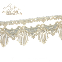 Housse de chaise, coussin latéral, ruban décoratif, accessoires de couture en tissu, broderie informatique, dentelle soluble dans l'eau