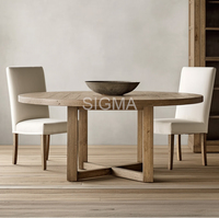 Offre Spéciale table à manger moderne en chêne massif personnalisable design ovale villa-couleurs mentales acceptables petits meubles de salle à manger