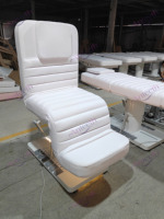 Table de massage électrique à 3 moteurs, lit de beauté réglable en hauteur, mobilier de salon, lit de spa inclinable pour esthéticienne
