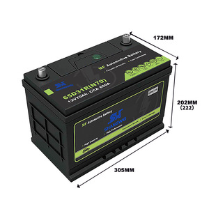 แบตเตอรี่รถยนต์ Shangwei 12V 60Ah CCA 702A MF80D26 แบตเตอรี่สตาร์ทติดรถยนต์อายุการใช้งานยาวนาน ผลิตในประเทศจีน - Product Image 2