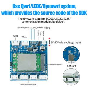 Mini 4G Wireless Router Motherboard 2,54 Pitch 4Pin Schnitts telle 300 Mbit/s WiFi 4G Router <span class=keywords><strong>PCBA</strong></span> - Product Image 3