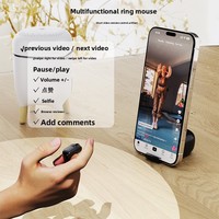 Souris sans fil noire D06 Pro 2,4 GHz avec anneau de défilement, mini, rétroéclairée RGB, rechargeable, pour jeux et ordinateurs portables