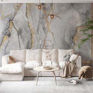 <span class=keywords><strong>Papier</strong></span> <span class=keywords><strong>peint</strong></span> créatif en marbre <span class=keywords><strong>blanc</strong></span> <span class=keywords><strong>et</strong></span> <span class=keywords><strong>gris</strong></span> avec fond abstrait <span class=keywords><strong>et</strong></span> texture dorée, murale - Product Image 4