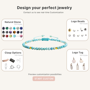 Pulsera Ajustable de Moda con Cuentas de Cristal de Piedra Lunar Blanca para Mujer - Regalo Calmante de Reiki Curativo - Product Image 4