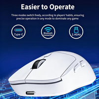 Ratón Inalámbrico Ligero Recargable de Triple Modo 2.4G+ para Juegos de PC