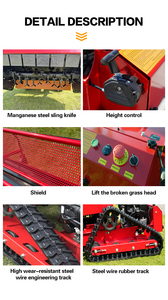 Лидер продаж: Промышленная самоходная газонокосилка с нулевым радиусом поворота, двухцилиндровая, 16 л.с., 420 куб. см, 760 мм, с дистанционным управлением, модель 2026 года, производство Китай (SBGU) - Product Image 4