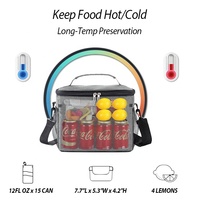 RTS – sac à déjeuner pliable, taille personnalisée, 600D oxford, fourre-tout, sac à repas isotherme