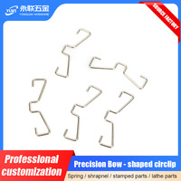 Clips de fixation industriels en forme de spirale en W, en acier inoxydable, courbés, personnalisés, pour jardin